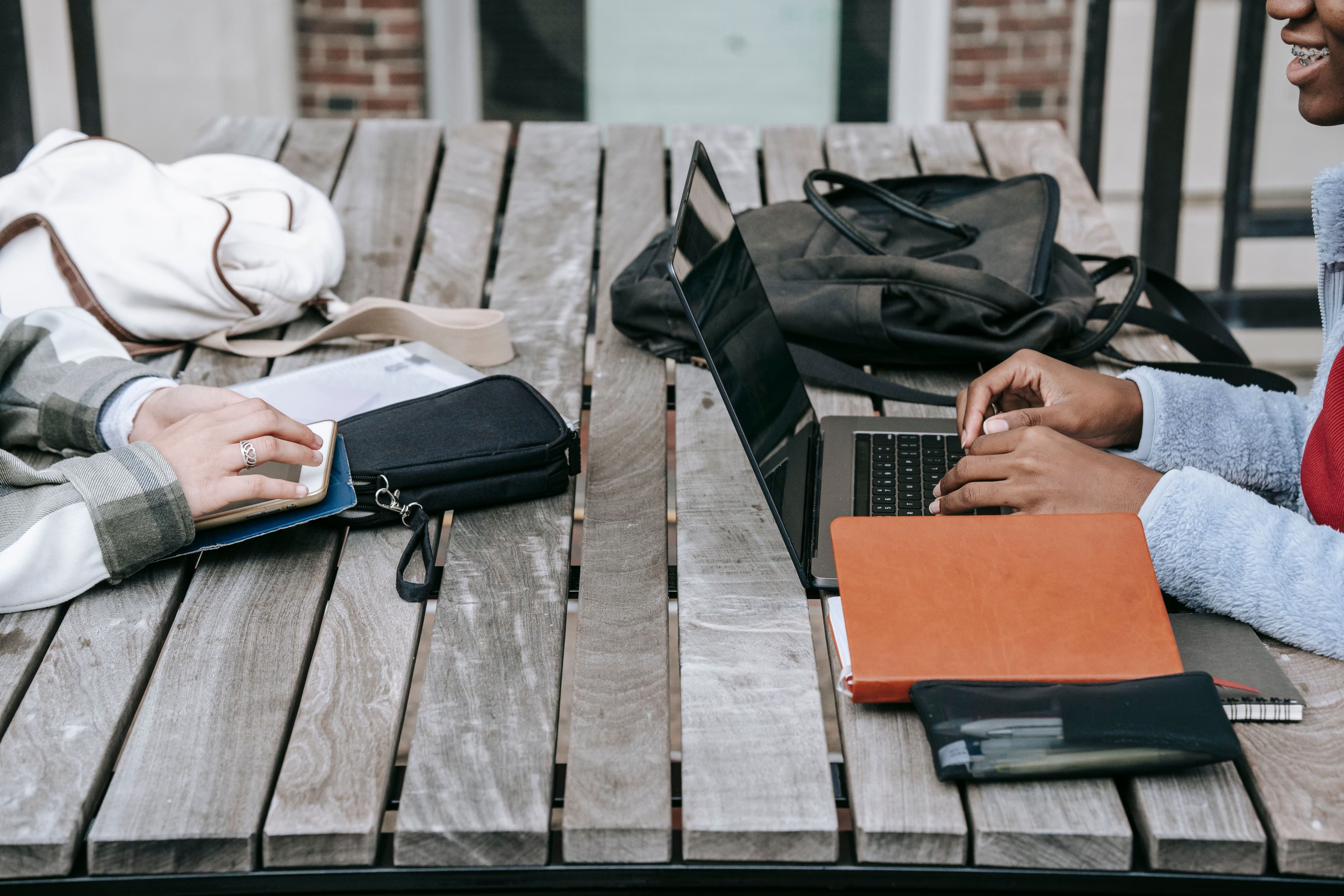 Students studying together