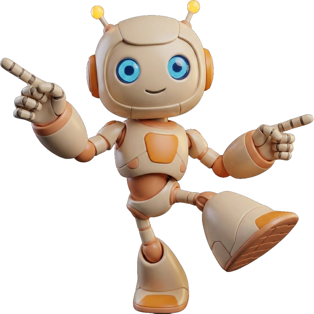 Study buddy robot cheering